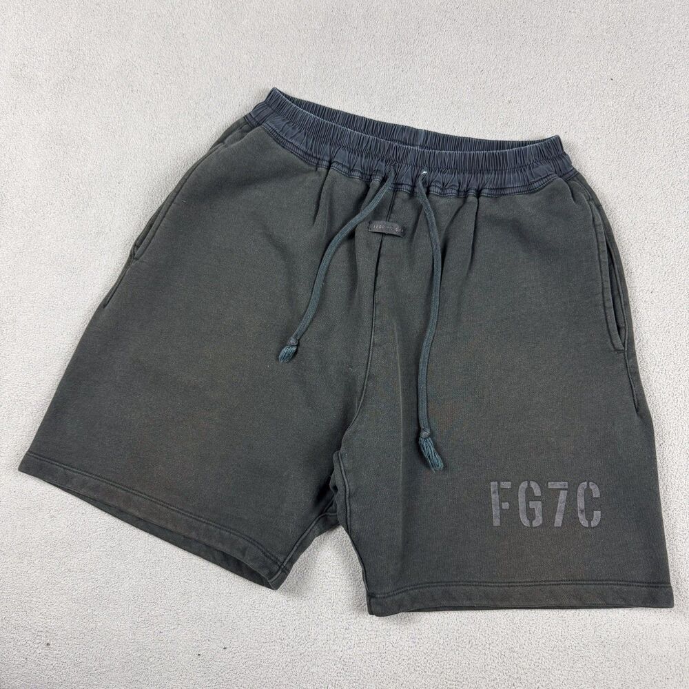 Fear of God Sweat Shorts Mens XL 7th Collection FG7C Fleece Black Made in USA